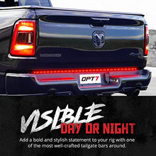Load image into Gallery viewer, OPT7 60" Tailgate Light Bar LED Double Strips, Brake Light for Truck, Red Brake Light, Red Turn Signals Light, White Reverse Light, Compatible w/Ram, Silverado, Dodge, Chevy, Toyota, GMC, Ford, Honda

