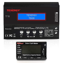 Load image into Gallery viewer, Tenergy TB6-B Balance Charger and 5-in-1 Battery Meter for 1S-6S Digital Battery Packs, Charger for NiMH/NiCD/Li-PO/Li-Fe Packs
