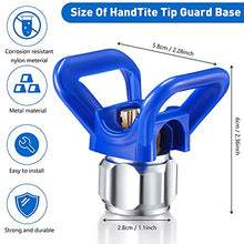 Load image into Gallery viewer, 3 Pieces Spray Tips Airless Paint Spray Gun Sprayer Tip Guard Nozzle Seat Replacement for Airless Spray Paint Tip Nozzle Blue Airless Spray Paint Nozzle and Guard for Sprayer
