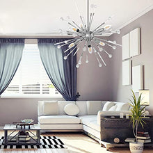 Load image into Gallery viewer, Modern Firework Chandeliers 6-Light Bulbs Sputnik Ceiling Light Fixture,Lucalda Adjustable Rods Globe Fireworks Pendant Lighting Fixture for Living Room, Bedroom,Kitchen,Hallway,Dining Room,Porch
