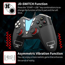 Load image into Gallery viewer, PC Steam Game Controller, IFYOO ONE Pro Wired USB Gaming Gamepad Joystick Compatible with Computer/Laptop(Windows 10/8/7/XP), Android(Phone/Tablet/TV/Box), PS3 - [Black&amp;Silver]
