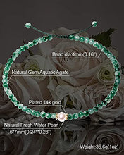 Load image into Gallery viewer, XHUUU Moss Agate Anklet Bracelet For Women Beach Foot Jewelry Healing Crystal Bracelets for Womens Yoga Meditation Balance

