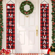 Load image into Gallery viewer, Christmas Table Runner，Christmas Decorations Indoor Farmhouse Table Runner Christmas Table Decor Outdoor Merry And Christmas Decorations Banner
