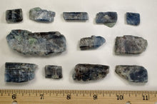 Load image into Gallery viewer, Fantasia Materials: 50 Carat Lot of Translucent Blue Sapphire and Kyanite Rough Stones from Brazil
