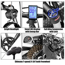 Load image into Gallery viewer, Electric Mountain Bikes for Adults 27.5'' Electric Bike 48v 500 w MTB Ebike with 13ah Hidden Removable Lithium Battery Moped Bicycle Professional 7 Speed Gears (Green)
