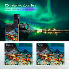 Load image into Gallery viewer, Cell Phone Camera Lens Kit,6 in 1 Universal +0.62x Wide Angle &amp;25x Macro +235°Fisheye +Phone Holder -Shutter Remote+Tripod for iPhone X/8/7/6/6s plus Samsung Android &amp; phone
