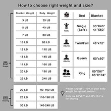 Load image into Gallery viewer, Smart Queen Cooling Weighted Blankets Adult (15 lbs, 48"x 72", Twin Size) Heavy Blanket, Premium Cotton with Natural Glass Beads
