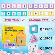 Load image into Gallery viewer, Rurvale Magnetic Blocks Building Tiles Set Learning Magnet Kit STEM Construction Montessori Inspirational Educational Imagination Toys for Kids Ages 3 4 5 6 7 Year Old Boys Girls Gifts
