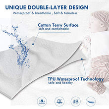 Load image into Gallery viewer, ZAMAT Premium 100% Waterproof Mattress Protector, Breathable &amp; Noiseless Mattress Pad Cover, Fitted 14"-18" Deep, Vinyl Free, Hypoallergenic | Dust Proof | Smooth Soft Cotton Terry Covers (King)
