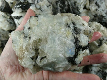 Load image into Gallery viewer, Fantasia Materials: 1 lb Rainbow Moonstone Mine Run Rough Stones from India
