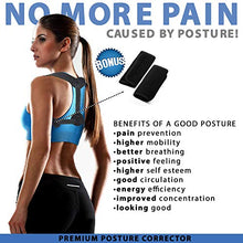 Load image into Gallery viewer, Posture Corrector for Women Men, Back Brace, Comfortable Posture Trainer for Spinal Alignment and Posture Support, Adjustable Back Straightener (Universal)
