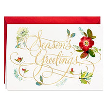 Load image into Gallery viewer, Hallmark Boxed Holiday Cards, Floral Season's Greetings (40 Cards with Envelopes)
