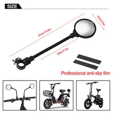 Load image into Gallery viewer, ROCK BROS Bike Mirror Handlebar Mount Safe Rear View Mirror Adjustable 360°Rotatable HD Wide Angle Cycling Biking Clear Acrylic Convex Mirror Bike Bicycle Accessories for Men Women
