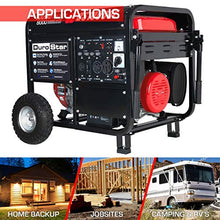 Load image into Gallery viewer, Durostar DS10000E Gas Powered 10000 Watt Electric Start Portable Generator, Red/Black
