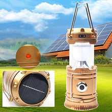 Load image into Gallery viewer, Pandamama Portable Lantern Portable and Mini Outdoor Hand-held or Hanging USB Rechargeable LED Camping Lantern Solar Flashlight Emergency Lantern
