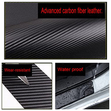Load image into Gallery viewer, GEERUI 4PCS Threshold Protection Sticker Reflective Carbon Fiber Sticker Decorative Door Entry Guard Door Threshold Scratch Pad Film for Honda Civic All Years. (White-4PCS)

