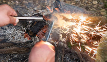 Load image into Gallery viewer, bayite 1/2 Inch X 6 Inch Large Ferro Rods Ferrocerium Rod Drilled Survival Fire Starter Flint Steel with Toggle Lanyard Hole for Camping Emergency
