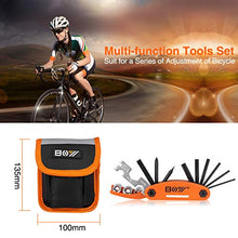 Load image into Gallery viewer, XCH Robots Bike Multitool with Tire Patch Kit - 16 in 1 Bicycle Repair kit Mechanic Emergency Repair Tool, Portable, Complete Basic Mountian Compact Professional Accessory Kits (Small)
