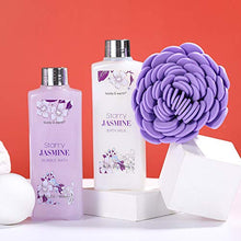 Load image into Gallery viewer, Bath Gift Set for Women - Luxurious 8 Pcs Bath Set with Jasmine Scented, Includes Bubble Bath, Shower Gel, Milk Lotion &amp; Butter and More, Perfect Women Gifts
