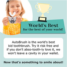 Load image into Gallery viewer, AutoBrush Pro Kids Whole Mouth Electric Toothbrush with 28,000 Nylon Bristles - Makes Brushing Fun and Establishes Healthy Oral Care Habits (Single-Sided, Zebra, Ages 3-5)
