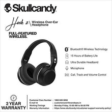 Load image into Gallery viewer, Skullcandy Hesh 2 Bluetooth Wireless Over-Ear Headphones with Microphone, Supreme Sound and Powerful Bass, 15-Hour Rechargeable Battery, Soft Synthetic Leather Ear Cushions, Black
