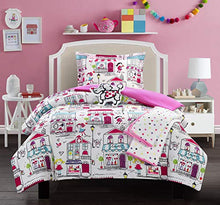 Load image into Gallery viewer, Chic Home Kid's City 5 Piece Comforter Set Quaint Town Theme Youth Design Bedding-Throw Blanket Decorative Pillow Shams Included, Full
