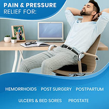 Load image into Gallery viewer, Everlasting Comfort Donut Pillow - 2 in 1 Seat Cushion - Supports Hemorrhoid and Tailbone Pain
