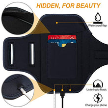 Load image into Gallery viewer, Galaxy S21/S20/S10/S9/S8 Armband,RUNBACH Sweatproof Running Exercise Gym Bag with Card Slot for Samsung Galaxy S21/S20/S10/S9/S8(Black)
