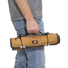 Load image into Gallery viewer, Dickies Large Wrench/Screwdriver Organizer Roll for Mechanics, 23 Tool Pockets, Durable Canvas Construction, 26 in. x 14.25 in. Unrolled, Grey/Tan
