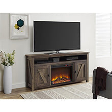 Load image into Gallery viewer, Ameriwood Home Farmington Electric Fireplace TV Console for TVs up to 60", Rustic

