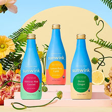 Load image into Gallery viewer, Sunwink Mocktail Tonic 12 Pack | Organic, Non-Alcoholic Sparkling Drink with Plant-Based Ingredients for Relaxation and Digestion support (12 fl oz per Bottle)
