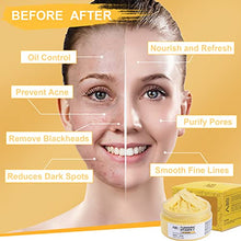 Load image into Gallery viewer, ANAIRUI Turmeric Vitamin C Clay Mask for Acne and Dark Spots, Vitamin C &amp; E Clay Facial Mask for Blackheads, Pores, Wrinkles, Fine Lines, Hydrating, Clarifying, Cleansing Skincare Mask, 4.23 OZ
