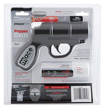Load image into Gallery viewer, Mace Brand Self Defense Pepper Spray Gun with Strobe LED (Matte Black) – Accurate 20’ Powerful Pepper Spray, Leaves UV Dye on Skin, Integrated LED Light Enhances Aim, Great Self-Defense
