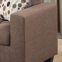 Load image into Gallery viewer, Poundex F6904 Bobkona Windsor Linen-Like 2 Piece Sofa and Loveseat Set, Light coffee

