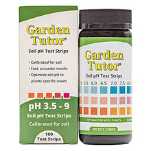 Load image into Gallery viewer, Garden Tutor Soil pH Test Kit (3.5-9 Range) | 100 Soil pH Test Strips
