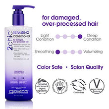 Load image into Gallery viewer, GIOVANNI 2chic Repairing Conditioner, 24 oz. Blackberry &amp; Coconut Milk for Dry, Damaged, Color Treated Hair, Enriched with Argan, Shea Butter, Keratin, Sulfate Free, No Parabens (Pack of 1)
