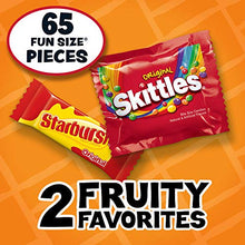 Load image into Gallery viewer, SKITTLES &amp; STARBURST Candy Fun Size Variety Mix 31.9-Ounce Bag, 65 Pieces
