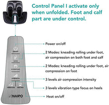 Load image into Gallery viewer, Naipo Foot and Calf Massager Foldable Machine Shiatsu Rolling Tapping and Air Compression Feet Massage with Heat, Leg Beautician Massager
