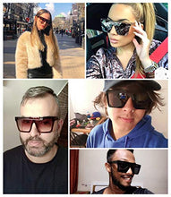 Load image into Gallery viewer, FEISEDY Fashion Siamese Lens Sunglasses Women Men Succinct Square Style UV400 B2470
