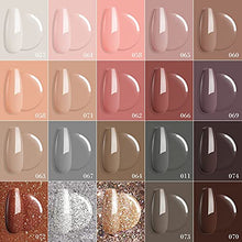 Load image into Gallery viewer, 20 Colors Dip Powder Nail Kit Starter, AZUREBEAUTY Classic Nude Collection Glitter Pink Neutral Chocolate Brown Skin Tone Dipping Powder Liquid Set with Top/Base Coat French Nail Art Manicure DIY
