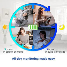 Load image into Gallery viewer, VTech VM819 Video Baby Monitor with 19Hour Battery Life 1000ft Long Range Auto Night Vision 2.8” Screen 2Way Audio Talk Temperature Sensor Power Saving Mode and Lullabies, White
