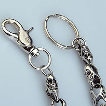 Load image into Gallery viewer, Wallet Chain - Punk Clothing - 79cm Skull Biker Jean Wallet Chains Silver Ghost Rock Punk Hip-pop Metal Keychain Key Pant Chain Fashion Men Jewelry - Wallet Chains For Men
