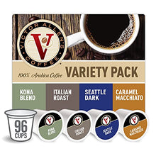 Load image into Gallery viewer, Flavored &amp; Unflavored Coffee Variety Pack for K-Cup® Keurig 2.0® Brewers, 96 Count Victor Allen’s Coffee® Single Serve Coffee Pods
