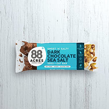 Load image into Gallery viewer, 88 Acres Granola Bars | Dark Chocolate Sea Salt | Gluten Free, Nut-Free Oat and Seed Snack Bar | Vegan &amp; Non GMO | 12 Pack
