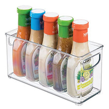 Load image into Gallery viewer, iDesign Linus BPA-Free Plastic Stackable Organizer Storage Bin with Handles for Kitchen, Pantry, Bathroom, Small
