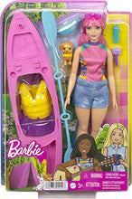 Load image into Gallery viewer, Barbie It Takes Two Camping Playset with Daisy Doll (Curvy with Pink Hair, 11.5 in), Pet Puppy, Kayak &amp; Camping Accessories, Gift for 3 to 7 Year Olds
