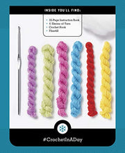 Load image into Gallery viewer, Crochet Your Own Merry and Bright Baubles: Includes: 32-Page Instruction Book - 6 Skeins of Yarn - Crochet Hook - Fiberfill (Crochet in a Day)
