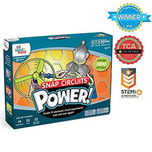 Load image into Gallery viewer, hand2mind Power Snap Circuits Electricity Science Kit for Kids 8-12, Kids Science Kit with Fact-Filled Guide, Create Snap Circuit Light and Coding for Kids, STEM Toys, 19 Science Experiments
