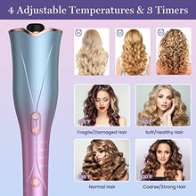 Load image into Gallery viewer, Aliavos Automatic Curling Iron, Auto Hair Curler with 4 Temp Up to 425℉&amp; 3 Timer &amp; Dual Voltage,1" Larger Rotating Barrel Curling Wand,Fast Heating, Anti-Scald, Auto Shut-Off Spin Iron for Styling
