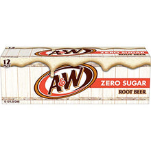 Load image into Gallery viewer, Diet A&amp;W Root Beer, 12 fl oz (pack of 12)
